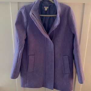 J.Crew Factory Light Purple City Coat Size 6